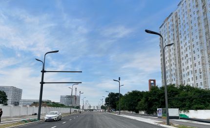 陜西西咸新區(qū)首條多桿合一道路！華體科技讓美與美好一路發(fā)生